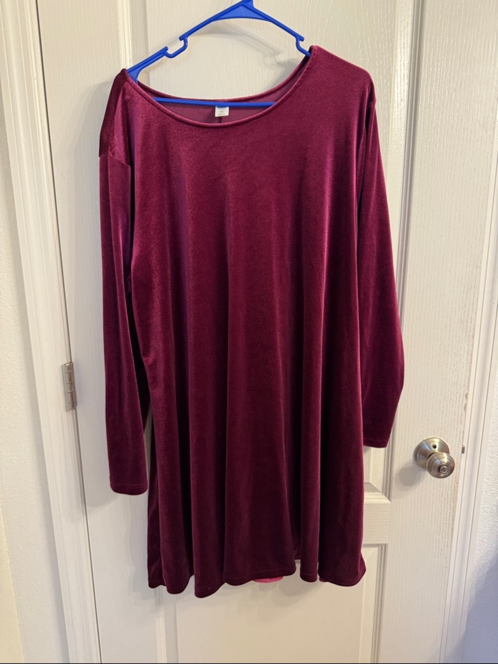 Old Navy Velvet Dress - Burgundy